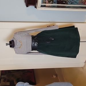 Vintage Green Corduroy Skirt